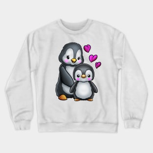 Mother's Day Penguin Mom and Child Crewneck Sweatshirt